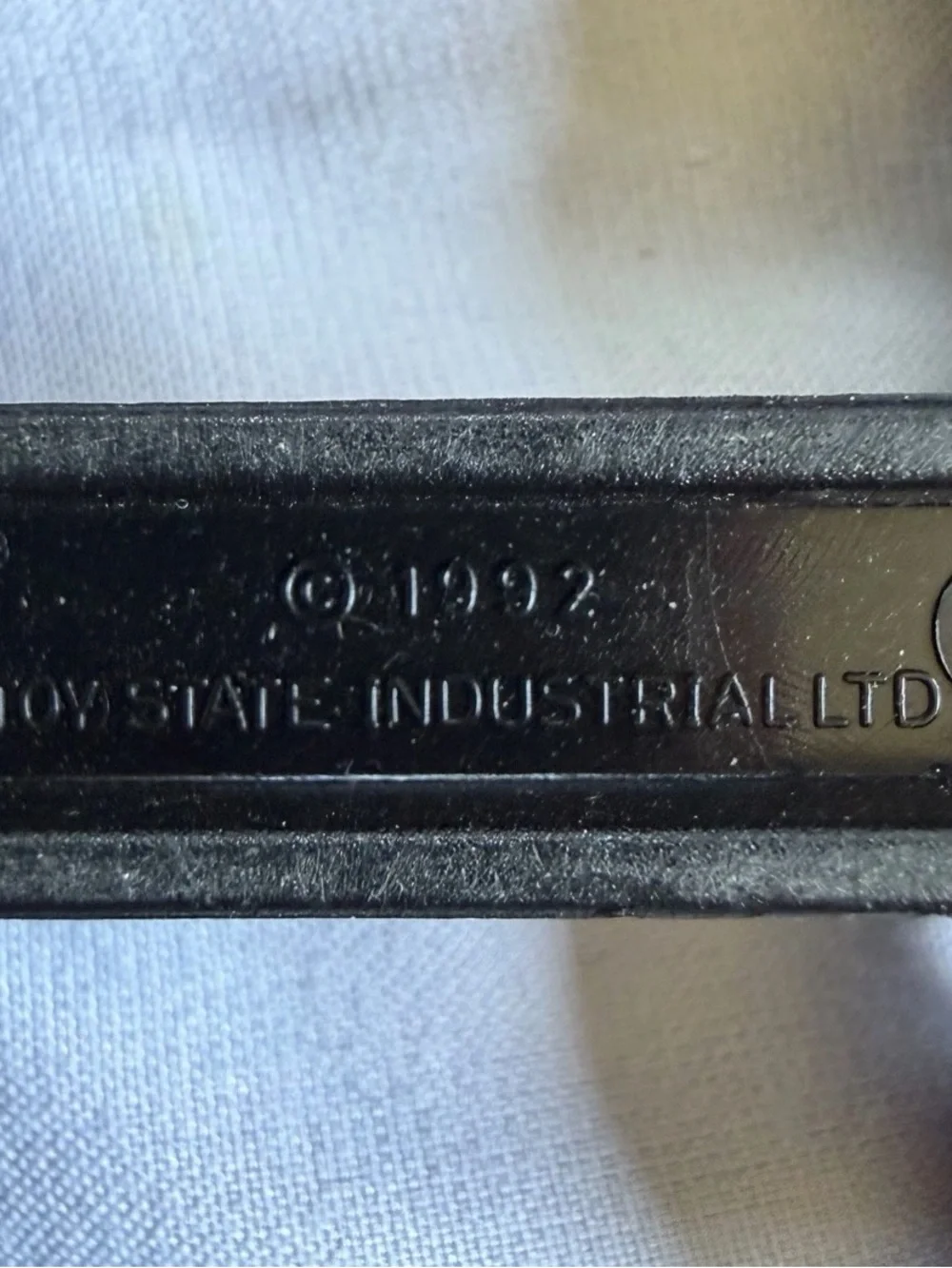 15pc Toy State Industrial Vintage 1992 Train Track Lot - Curved & Straight Black